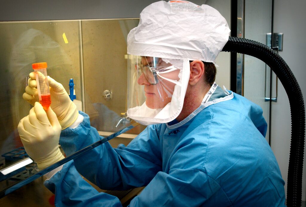 The vaccine, known as ChAdOx1 BDBV, uses the ChAdOx platform – the same one that was used for Oxford AstraZeneca COVID-19 vaccine. Photo by James Gathany, USCDCP on Pixnio